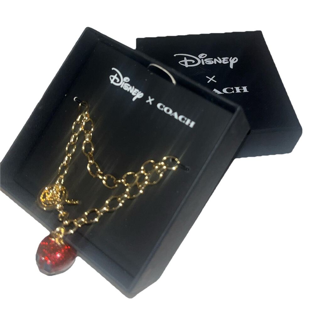 Coach X Disney Villains Poison Apple Bracelet Limited Ed Halloween Charm Toggle - Picture 4 of 8
